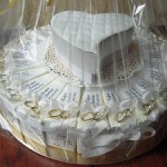 Gateau de mariage de 25 parts contenant des dragées amandes