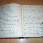 Livre de recette de biscuits de Nicolas Monin en 1880