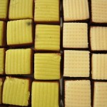 carre pâte d'amande pistache et vanille